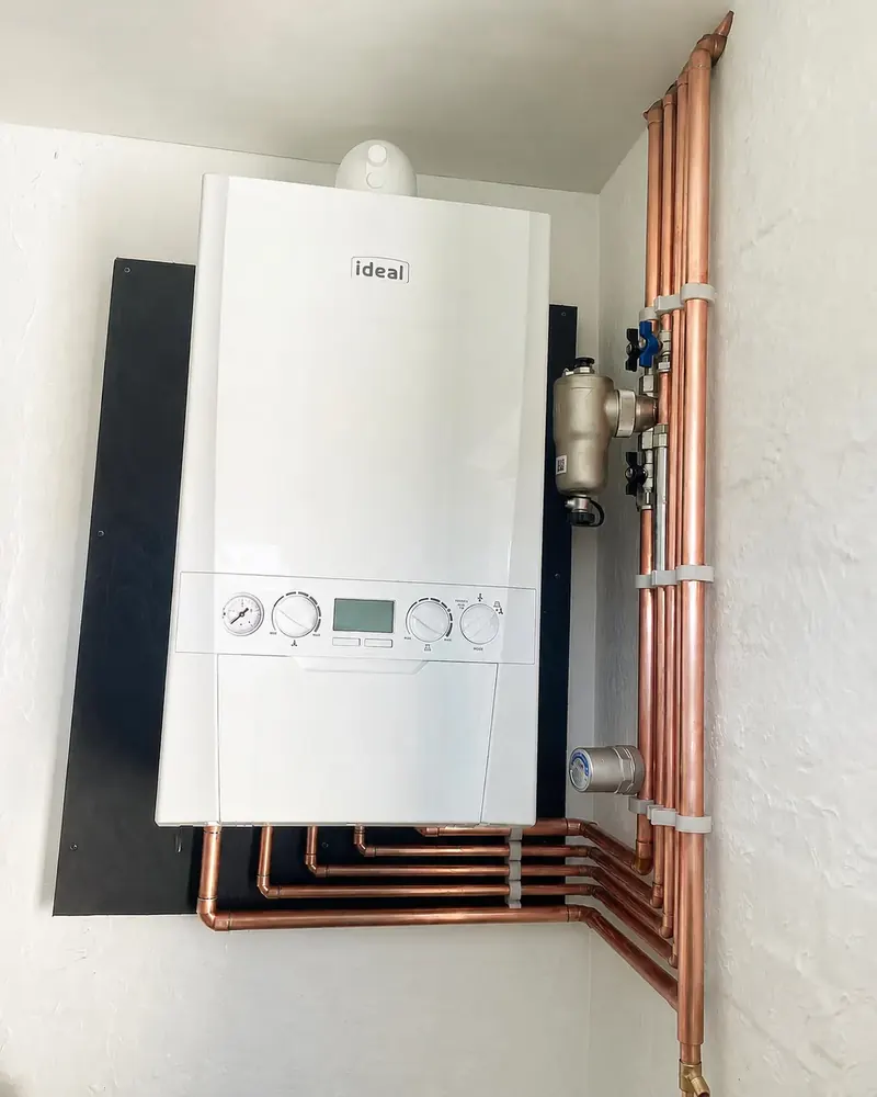 Ideal Logic Combi Max boiler installation by BetaFlo engineers in a Cannock property
