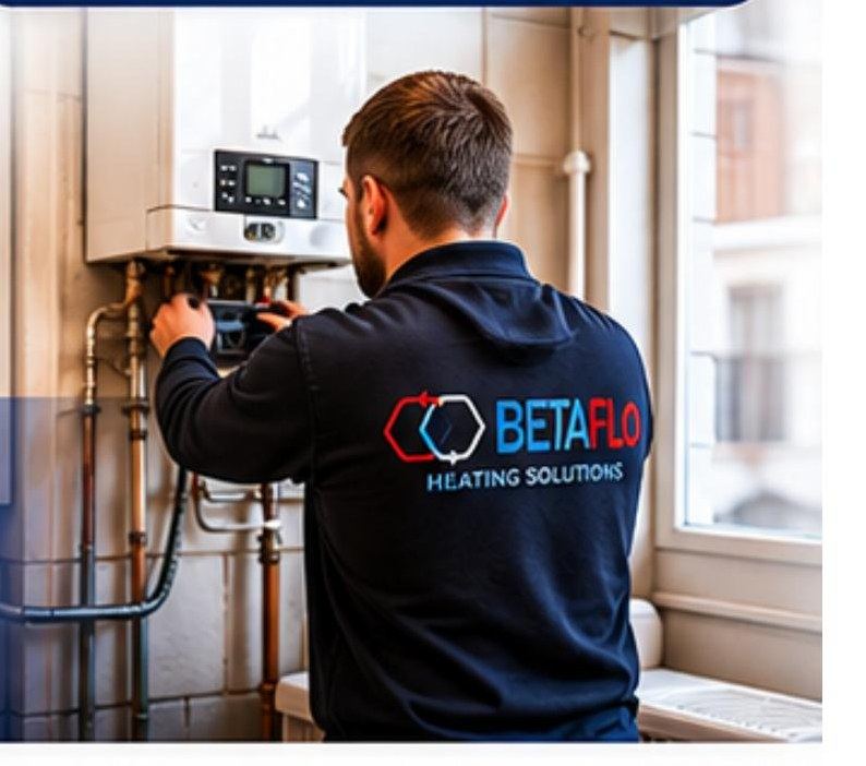 Betaflo Gas Safe registered engineer carrying out a landlord gas safety check